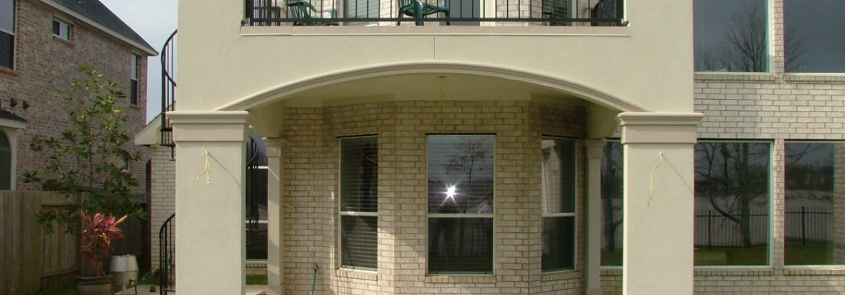 New windows installed overlooking back patio of home